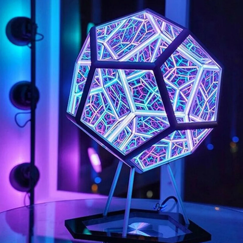 Lampara Led Arte Espacial Geometria Luce