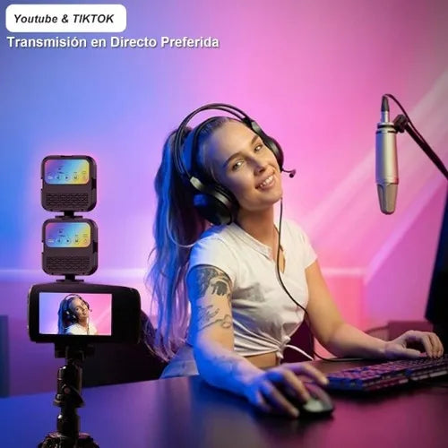 Luz Led Celular Video Rgb Luz De Camara