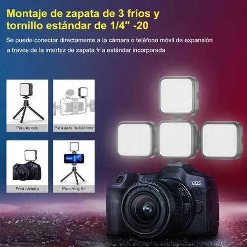 Luz Led Celular Video Rgb Luz De Camara