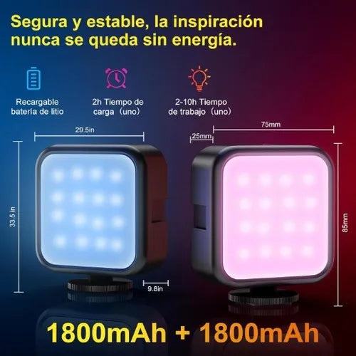 Luz Led Celular Video Rgb Luz De Camara