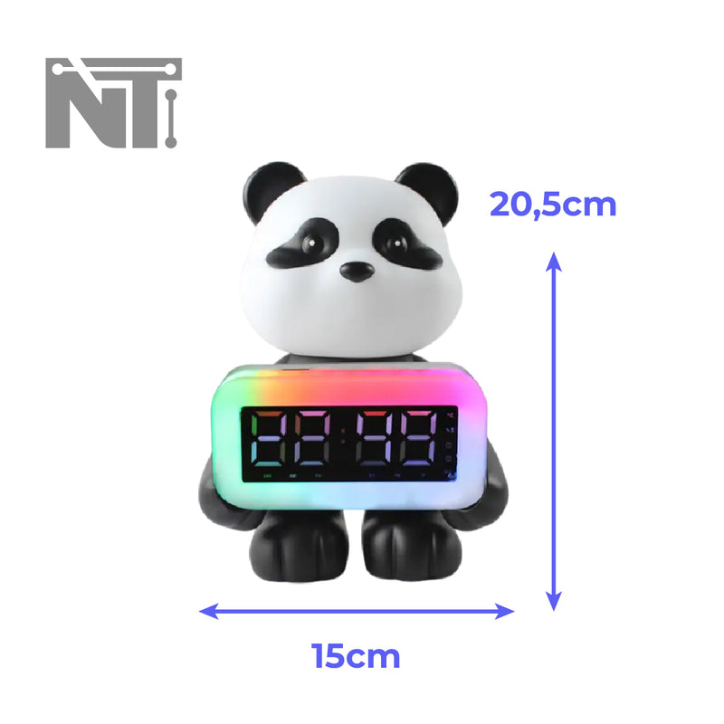 Parlante Rgb Despertador Panda