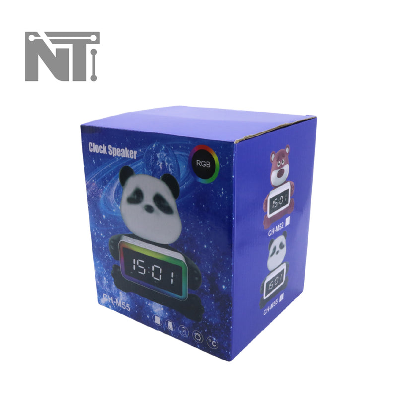 Parlante Rgb Despertador Panda